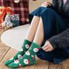 Calcetines navideños transfronterizos, calcetines de tubo para hombres y mujeres, lindas medias de marea de dibujos animados ins, otoño e invierno, marca Tide de algodón, calle roja