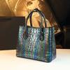 Bolso Tote 2026 Estilo Nuevo Elegante Patrón de Cocodrilo Piel Genuina Bolso de Mujer Hombro Único Cruzado Bolso de Mano Bolso para Mamá de Mediana Edad para Mujeres