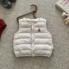 Chaleco de plumón para niño estilo coreano de dibujos animados Otoño Invierno Nuevo para bebés y niños pequeños Ligero Cuello redondo Sin mangas Chaleco Superior para bebé niño