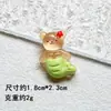 Accesorios de Resina de Animales Marinos de Dibujos Animados Sirena Caballito de Mar Cangrejo Pegatinas Decorativas para Fundas de Teléfono con Pegamento Cremoso DIY