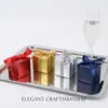 Caja de Regalo Cuadrada de Cinta Multicolor Recuerdos de Boda Caja de Dulces Fiesta Regalo de Agradecimiento Festivo Caja de Papel al por Mayor