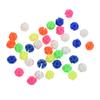Cuentas de colores para bicicleta, radios de alambre de acero para cochecito de bicicleta de montaña, cuentas redondas y largas de plástico con decoraciones luminosas en el borde.