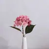 Flor Artificial Individual Hortensia Holandesa Pequeña Decoración Suave para el Hogar Decoración de Mesa Floricultura Hortensia Copo de Nieve Arreglo Floral para Salón de Bodas