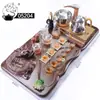 Bandeja de chá de madeira maciça direta da fábrica conjunto de chá conjunto de chá kung fu de areia roxa presentes de cerâmica eletrodomésticos automáticos podem ser enviados em nome
