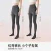 Leggings femininas para baixinhas, adequadas para primavera, outono e inverno, com forro de fleece, novo modelo 2026, 145 cinza, meia-calça compressora afina a silhueta