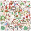 50 Adesivos de Grafite de Fantasma de Natal Desenho Animado para Guitarra, Caderno, Mala, DIY à Prova d'Água Atacado Transfronteiriço