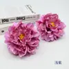 Kit de Materiales DIY de Peonía Artificial de Doble Pétalo para Hacer Accesorios Florales, Adornos para el Cabello de Estilo Chino Tradicional, Peonía Fragante de Colores Otoñales
