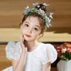 Coroa de flores infantil Mori Flower Girl Antique Super Fairy Beauty Flower Headband New Girl Princess Hairband Hanfu Hairpin