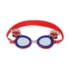 Gafas de natación para niños con diseño de unicornio lindo, antivaho, para aprender a nadar, gafas de dibujos animados con correa ajustable