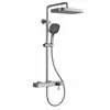 Conjunto de Chuveiro Corpo Principal de Cobre Puro Cinza Chumbo Chuveiro Torneira Banheiro Louças Sanitárias Ferragens Atacado