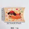 Caja de embalaje de dulces coreana linda estilo Ins, caja de papel plegable para regalo pequeño, caja de regalo de dibujos animados de estrellas, embalaje de tarjetas