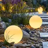 Lámpara de Luna Lámpara Solar para Césped de Exterior Lámpara de Luna para el Festival de Medio Otoño Lámpara de Bola Impermeable para Paisajismo de Patio Exterior y Jardín