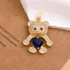 Acessórios de Colar de Urso de Desenho Animado Mais Vendidos Transfronteiriços para Mulheres, Estilo Simples Ins, Temperamento Doce, Acessórios de Joias DIY de Alta Qualidade