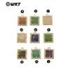 WT-P1994 colgante de piedra cuadrada pequeña multicolor natural incrustación de circonita gancho único joyería pendientes accesorios