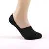 Meias Invisíveis Masculinas de Algodão Penteado para o Verão, Meias de Malha Baixas Antiderrapantes de Cor Sólida, Meias Invisíveis Casuais Masculinas no Atacado