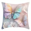 TEMU Funda de Almohada de Lino con Estampado de Mariposa 3D Imitación Color Retro Mariposa con Lentejuelas Brillantes