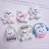 Cachorro Osso Desenho Animado DIY Cola de Creme Capa de Celular Grampo de Cabelo Elástico Flor de Sapato Pingente Criativo Brincos Resina