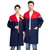 Roupas de trabalho compridas, casaco grande, estampa, macacão de armazém com combinação de cores, casaco azul, capa de transporte, roupas, faixa refletora, casaco de proteção para o trabalho
