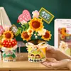 Regalos prácticos para maestros en el Día del Maestro: Adornos para portalápices de flor tejidos a mano, recuerdos creativos de agradecimiento