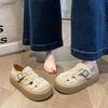 Zapatos Birkenstock de Suela Gruesa para Aumentar la Altura, Cobertura Total para Mujer, Nuevo Estilo Primavera 2026, Zuecos Transpirables Perforados, Sandalias Romanas