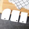 Raspador de crema para pastel, raspador de extensión de crema, juego de 4 piezas, cuchillo de sierra, espátula, herramientas para hornear