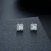 Brincos Cluster de Diamante Cheio de Novo Estilo Transfronteiriços para Homens, Modernos e Versáteis, Brincos de Flor de Íris em Forma de Cruz de Alto Padrão para Mulheres