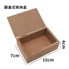 Caja de Almacenamiento de Madera Blanca en Blanco Caja de Joyería de Madera de Pino y Tung Tung Barro de Arcilla Ultraligero Color Barro de Nieve Barro Manualidades para Niños DIY