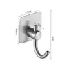 Gancho de Acero Inoxidable 304 Producto Nuevo Gancho Adhesivo Fuerte Sin Clavos Sin Rastro Gancho para Puerta de Baño Gancho para Abrigos Gancho de Cocina