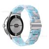 Aplicable a google nuevo reloj pixel google 1/2 correa de resina de tres cuentas correa de reloj acrílica acero inoxidable
