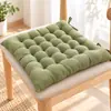 Cojín de Asiento Acolchado Grueso Simple para Oficina en Casa Silla de Sentarse Largo Cojín de Asiento Transpirable Correas Antideslizantes Cojín para Glúteos Tatami
