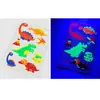 Pegatinas de Tatuaje Luminosas Fluorescentes Transfronterizas al por Mayor Pegatinas de Decoración para Fiestas Animales de Dibujos Animados Impermeables Temporales para Cara y Cuerpo