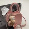 Moda al por Mayor Transfronteriza de Alta Gama Estilo Simple Color Sólido Bolso Balde Texturizado Casual Versátil para Desplazamientos Bandolera Bolso de Mujer