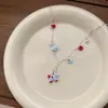 Parque de Diversiones InfantilCollar Colgante de Caballo Pequeño con Esmalte de Color Dopamina para Mujer Cadena de Clavícula Dulce Exquisita Linda de Moda