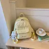 Mochila linda estilo coreano para mujer, modelo nuevo primavera-verano 2026, diseño de nicho para estudiantes universitarios, mochila de gran capacidad para el día a día