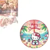 Fabricantes de origen transfronterizos Sanrio estampado falda para árbol de Navidad decoración navideña encantador delantal para base de árbol personalizable