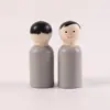 Juguetes de Graffiti Personalizados para Niños Niños y Niñas Figuras de Madera Pintadas a Mano Muñecas de Madera Coloridas Adornos Marioneta Decoración