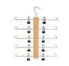 Amazon Perchero de Madera Multifuncional para Ropa Almacenamiento de Ropa Interior Hogar Dormitorio Madera Maciza Perchero para Pantalones Pinza para Faldas Fábrica Venta al por Mayor