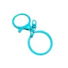 7002 # Chaveiro Colorido Dragão Redondo + Fecho de Figure-Eight de Tamanho Médio Conjunto de Três Peças, Fecho de Lagosta Colorido Pintado Acessórios de Fecho de Figure-Eight Médio