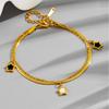Estilo Coreano Nueva Llegada Estrella de Cinco Puntas Concha Collar de Oro de 18K para Mujer Lujo Ligero Diseño Nicho de Alta Gama Traje de Pulsera Simple