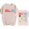 2025 Novo Álbum Debi Tirar Mas Fotos Camiseta Bad Bunny Cantar