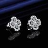 Live Explosions Heavy Industry Advanced Sense Full Diamond Trevo de quatro folhas Conjunto de quatro peças Colar Pulseira Brincos Anel Jóias femininas