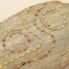Collar de Acero Inoxidable con Gota de Aceite de Margarita Transfronterizo Europeo y Americano para Mujer, Pulsera de Acero de Titanio Todo Fósforo, Joyería sin Color, Joyería de Flores