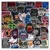 50-100 Pegatinas Graffiti Transfronterizas Nuevo Americano Carretera 66 Cuaderno Patineta Maleta Pegatinas Impermeables