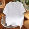 Camiseta de Algodão Puro com Manga Curta e Ombro Regular para Homens e Mulheres, Novo Estilo Verão 2026, Tamanho Grande Versátil com Gola Redonda e Manga Curta, Atacado
