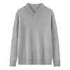 Suéteres de Punto para Hombre Suéteres Verde Cuello Frutal Pulóver Casual de Negocios Camiseta Base de Lana Venta al por Mayor Punto de Cachemira Otoño e Invierno