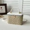 Bolsas de nicho transfronteiriças para mulheres, nova bolsa clássica estampada em formato de caixa, bolsa de ombro e transversal da moda com corrente