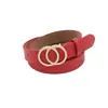 Novo Fio Round Buckle Belt Feminino Europeu e Americano Cross-border All-match Belt Jeans Feminino com Vestido de Moda Cintura