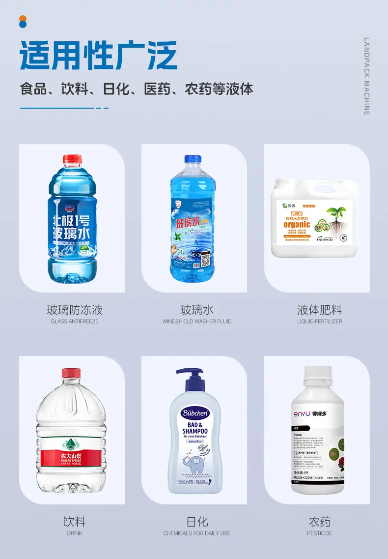 6头齿轮泵灌装线(皮带进料+6头齿轮泵灌装机+提升上盖机+4