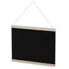 Quadro de avisos com moldura de madeira Preto Mural 27X37cm