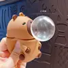 Capivara me assustou, Soltando Bolhas, Chaveiro Anti-Estresse, Pingente de Mochila, Chaveiro de Casal, Pequeno Presente